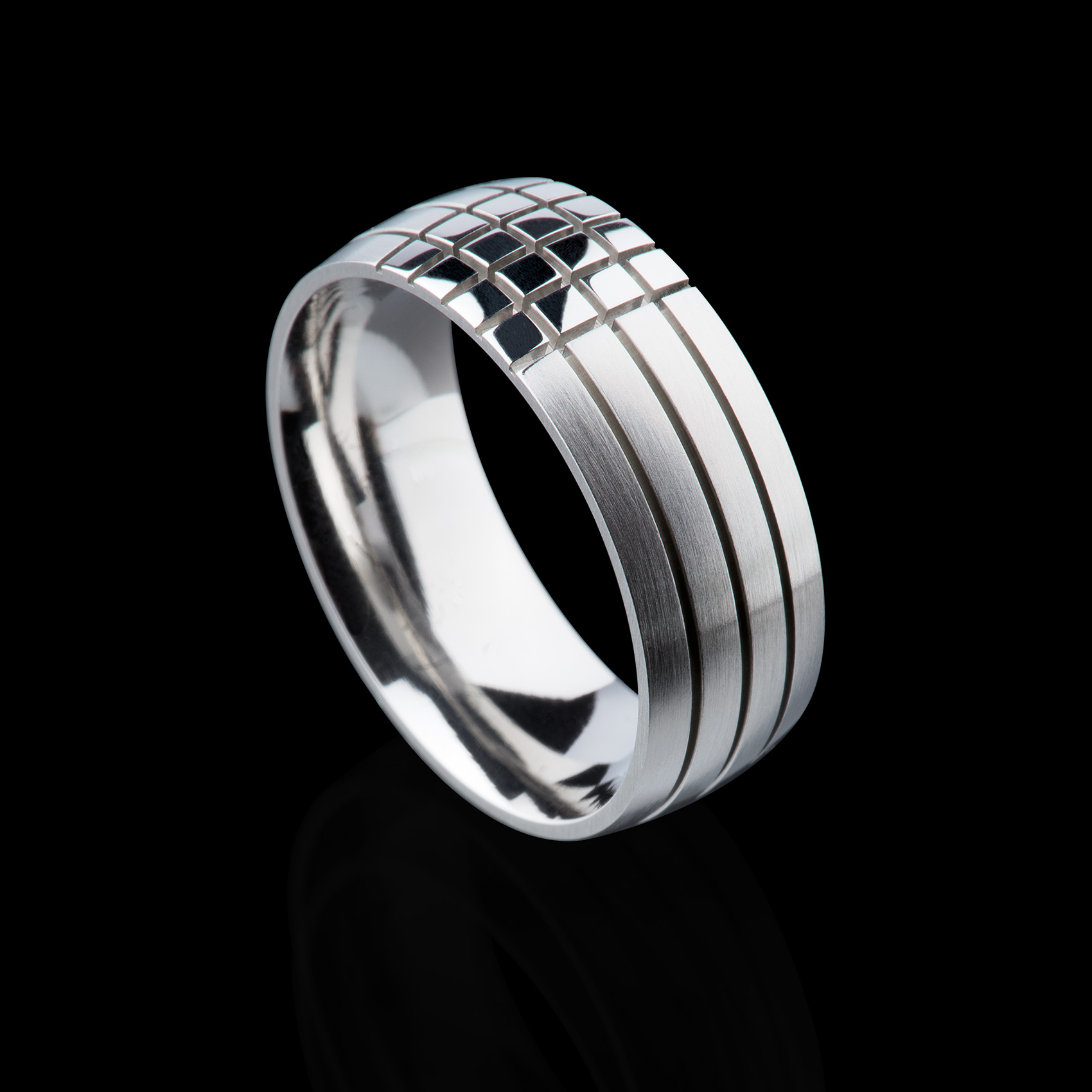 Edelstahl Ring Herren