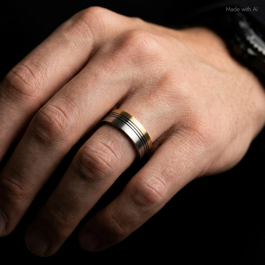 Edelstahl Schmuck Herren