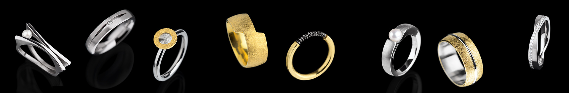 Edeslstahl Ring - viele Ring Designs