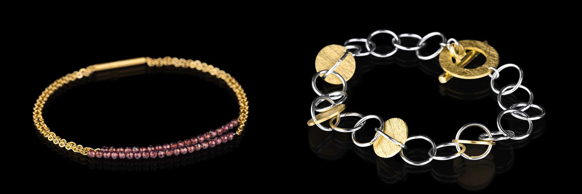 Mehrere Armbänder kombinieren