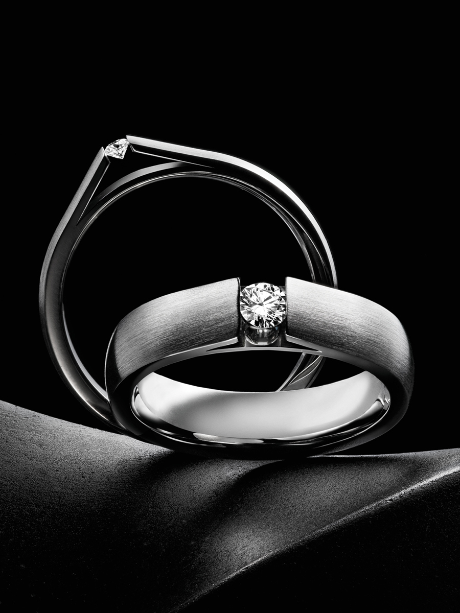 Brillantring schwebende Diamanten